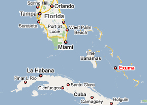 Exuma, Bahamas Map